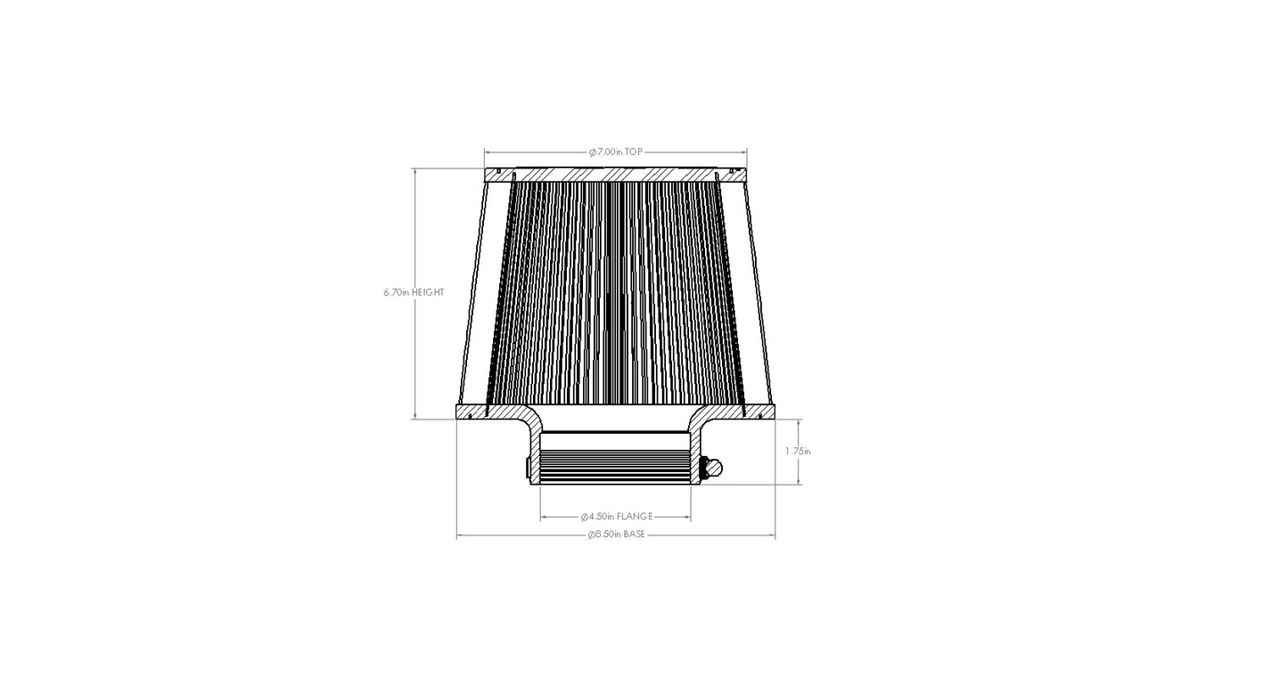 aFe Magnum FORCE Intake Replacement Air Filter w/ D2 Dura-Dry Media - 21-90047V