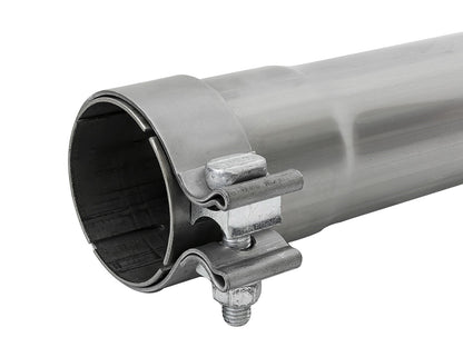 aFe MACH Force-Xp 304 Stainless Steel Resonator Delete Pipe - Clamp Type Band, Overall Length 19 in