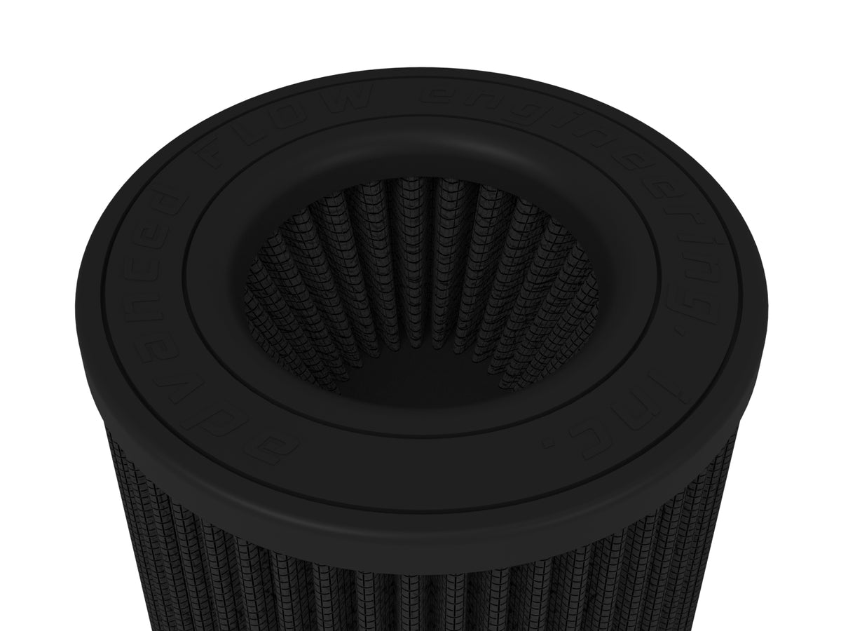 aFe Momentum Intake Replacement Air Filter w/ Black Pro 5R Media - Flange Inside Diameter 3.5 in, Base Diameter 5 in