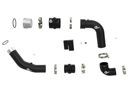 aFe BladeRunner Aluminum Hot and Cold Charge Pipe Kit Black - Ford 2023-2026 6.7L - 46-20734-B