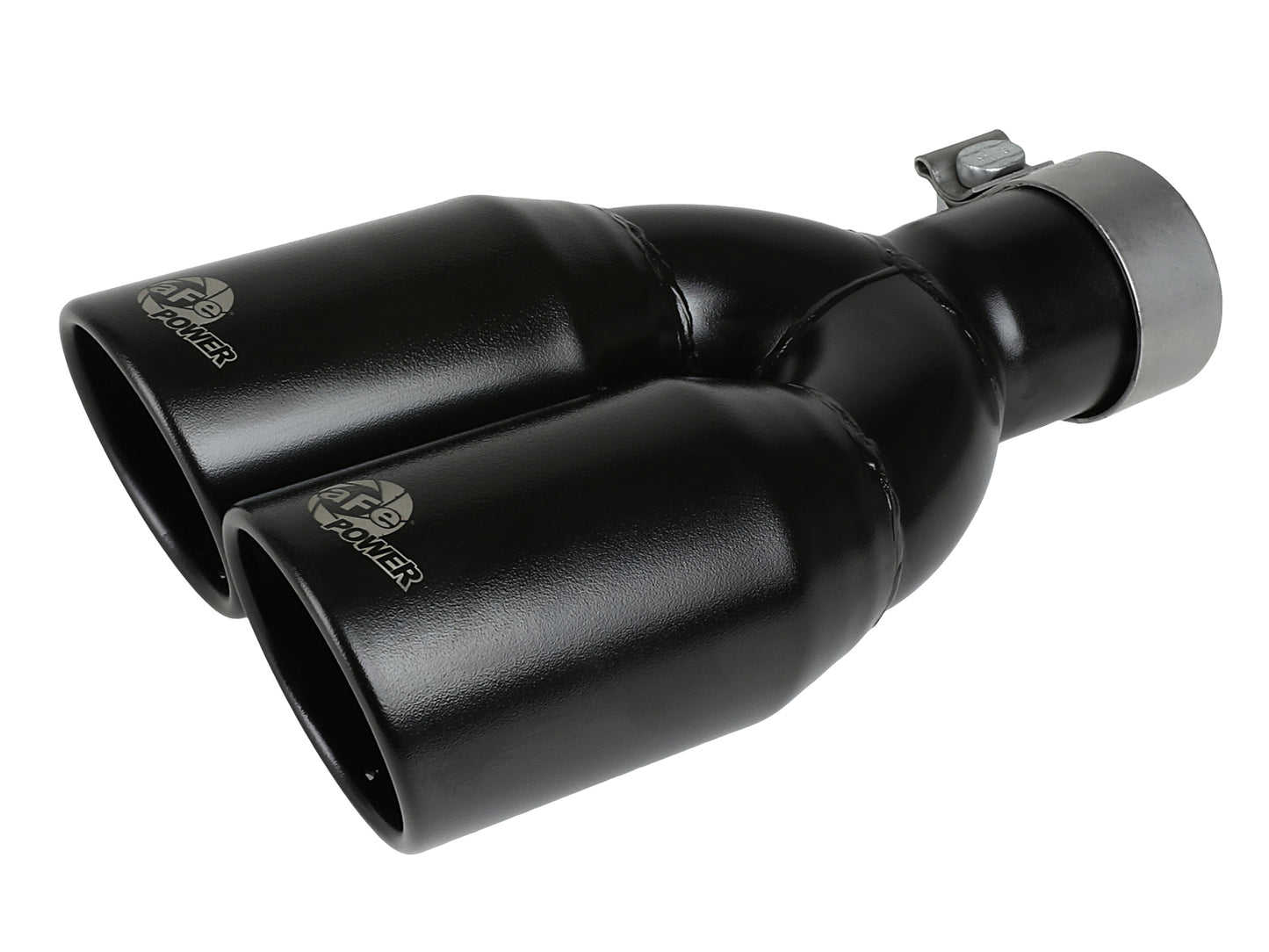 aFe MACH Force-Xp 409 Stainless Steel Clamp-on Exhaust Tip Black - 49T25374-B12