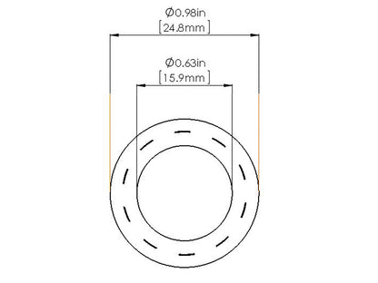 aFe Magnum FORCE Replacement Fuel Hose Kit - 36" L x 5/8" ID