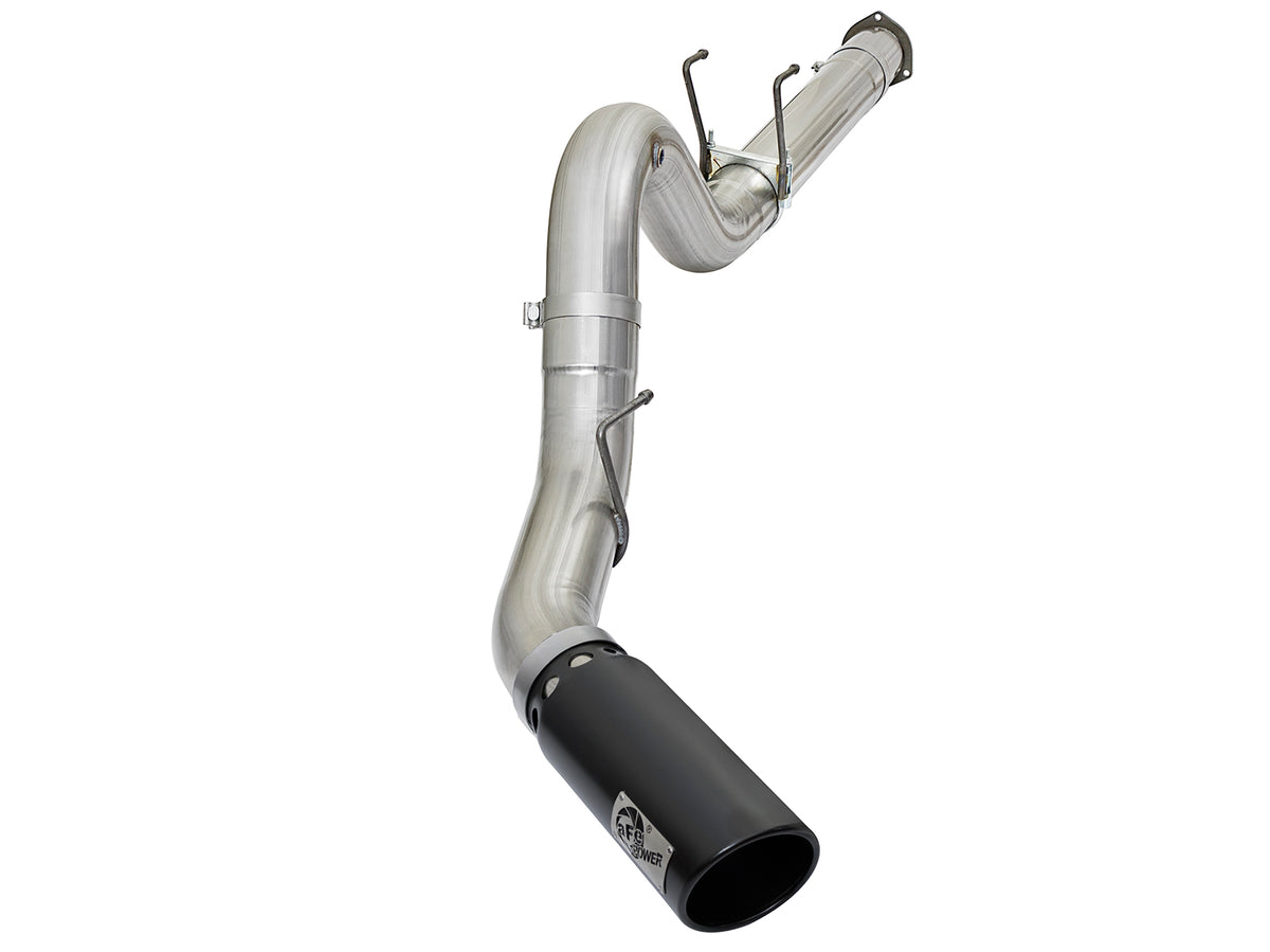 aFe ATLAS 5 IN Aluminized Steel DPF-Back Exhaust System w/Black Tip - Ford 2017-2026 6.7L