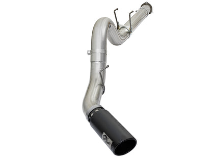 aFe ATLAS 5 IN Aluminized Steel DPF-Back Exhaust System w/Black Tip - Ford 2017-2026 6.7L