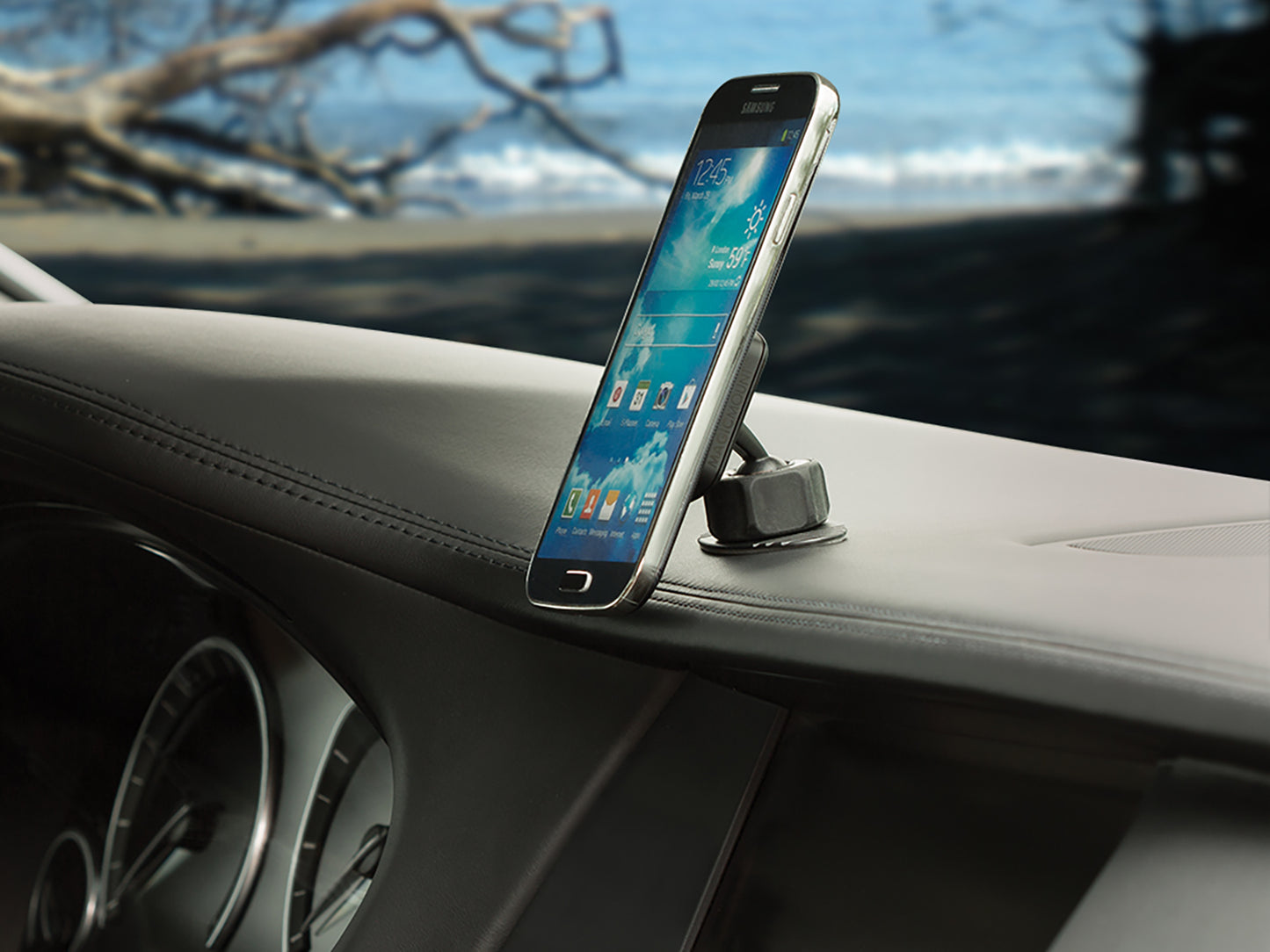 aFe SCORCHER PRO Magnetic Dash Mount with Interchangeable Trims
