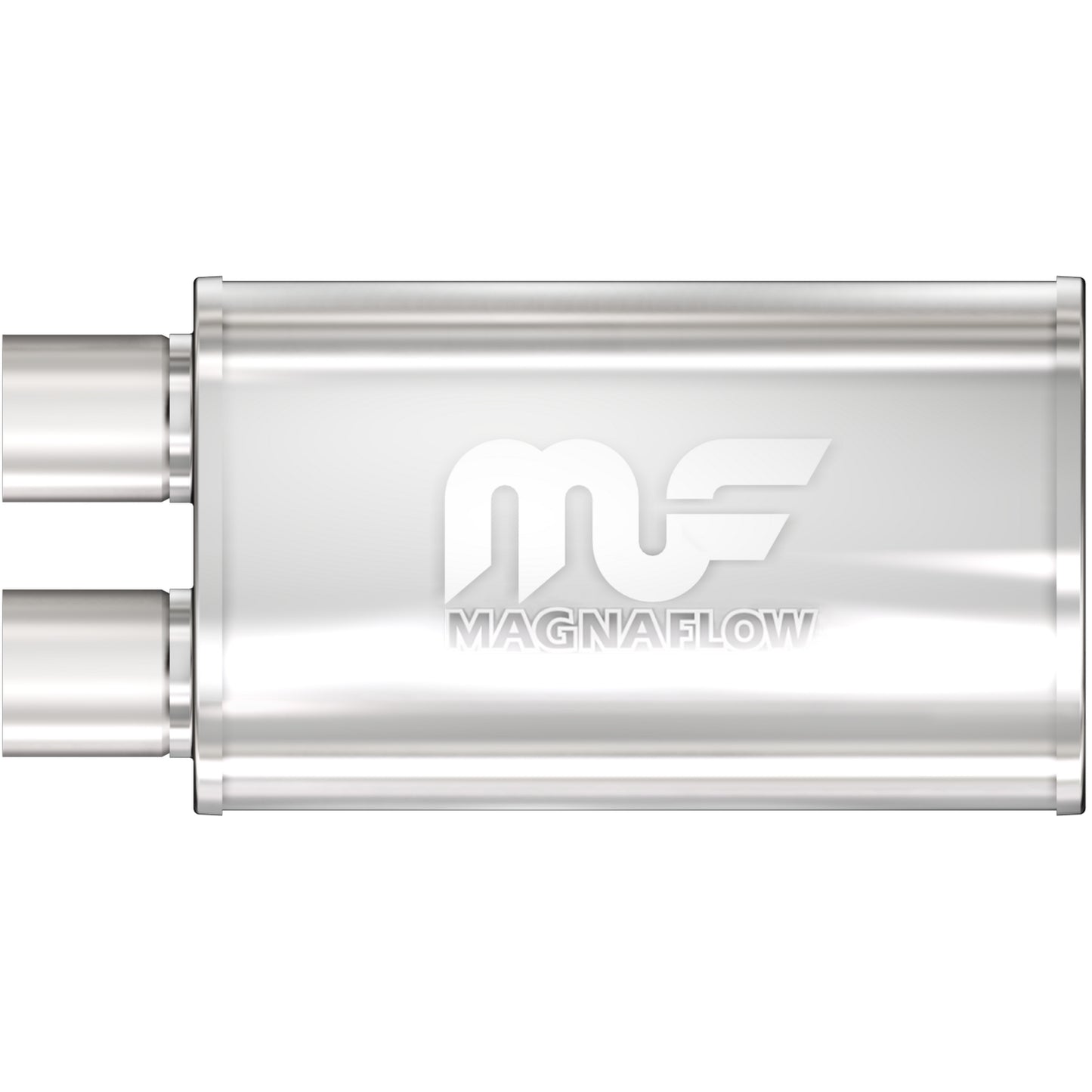 MagnaFlow 2.5 in/2.5 in Offset/Offset Same End; 5 in x 14 in x 8 in Body Muffler 14210