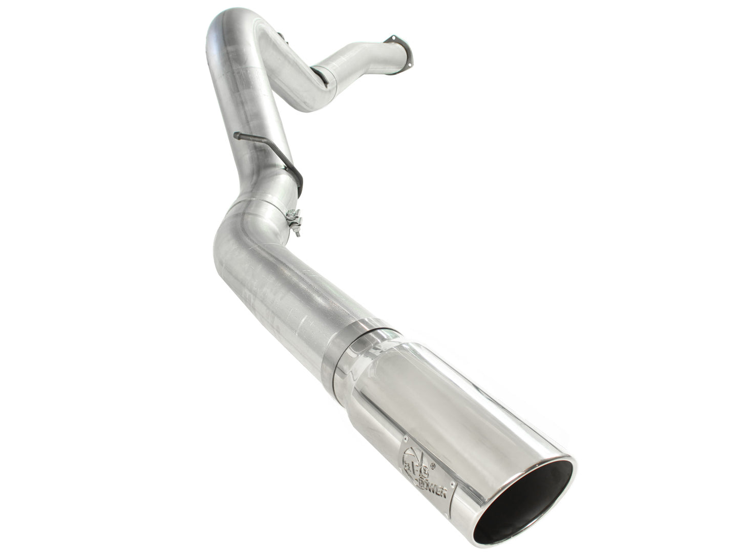 aFe ATLAS 5 IN Aluminized Steel DPF-Back Exhaust System w/Polished Tip - Chevy/GMC 2007-2010 6.6L