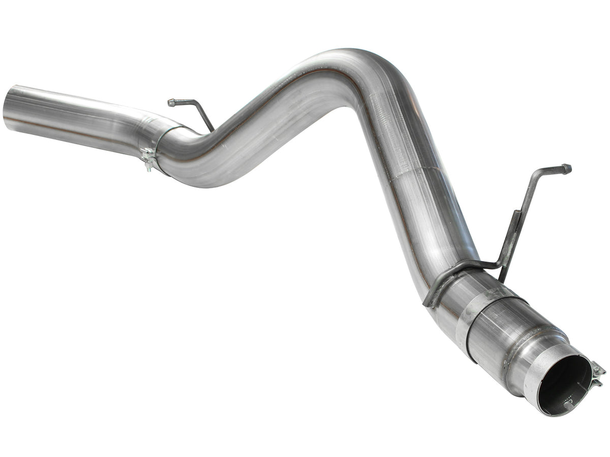 aFe Large Bore-HD 5 IN 409 Stainless Steel DPF-Back Exhaust System - Chevy/GMC 2011-2016 6.6L