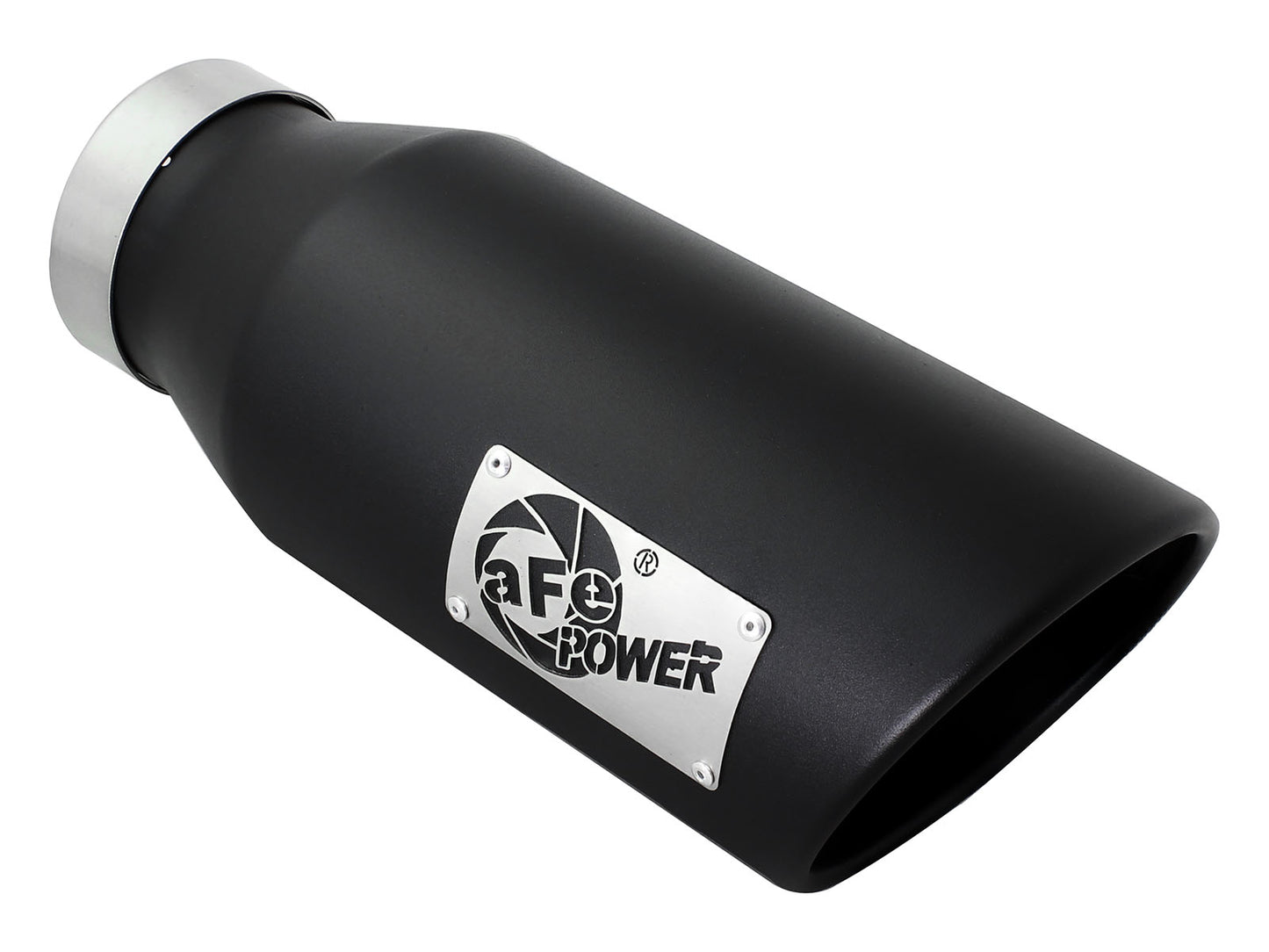 aFe MACH Force-Xp 409 Stainless Steel Clamp-on Exhaust Tip Black - 49T40601-B15