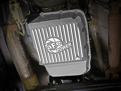 aFe Street Series Transmission Pan Raw w/ Machined Fins - Dodge/Ram 2007-2024 6.7L