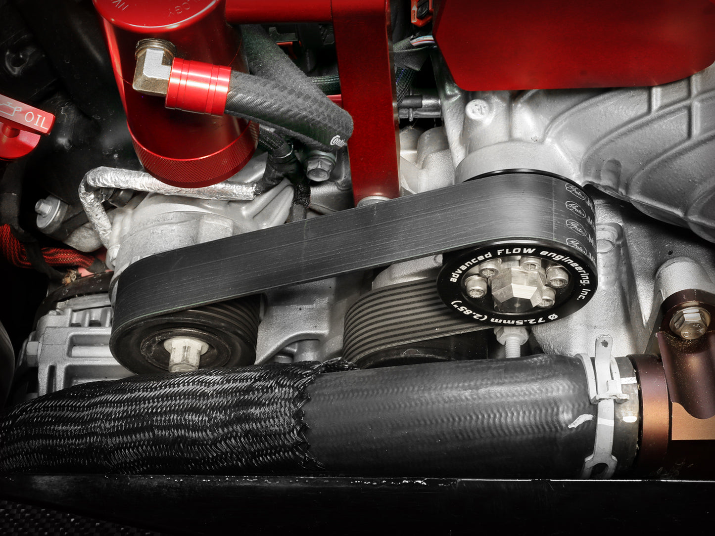 aFe Billet Aluminum Supercharger Power Pulley - 2.85 IN