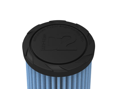 aFe Universal Clamp-On Air Filter w/ D2 Dura-Dry Media - 21-35508V