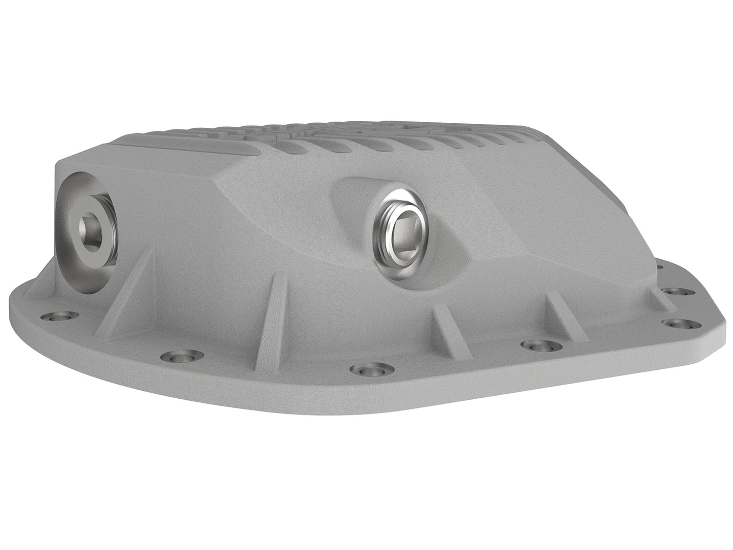 aFe Street Series Rear Differential Cover Raw w/ Machined Fins - Chevy/GMC 2001-2019