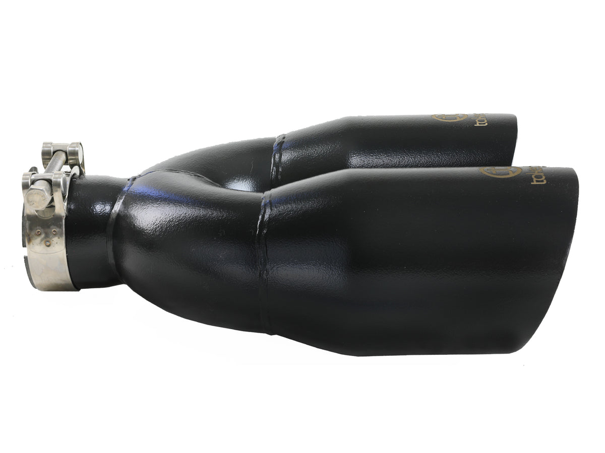 aFe Takeda 304 Stainless Steel Clamp-on Exhaust Tip Black - 49T25484-B121