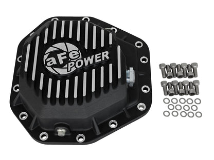 aFe Pro Series Rear Differential Cover Black w/ Machined Fins - Ford 2017-2023 6.7L - Axle Type Dana M275