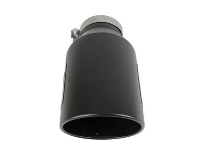 aFe MACH Force-Xp 409 Stainless Steel Clamp-on Exhaust Tip Black - 49T50801-B15