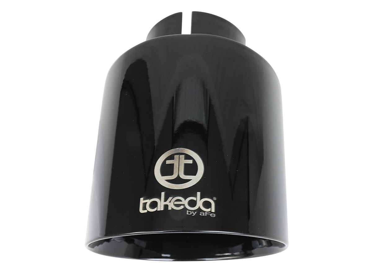 aFe Takeda 409 Stainless Steel Clamp-on Exhaust Tip Black - 49T25454-B07