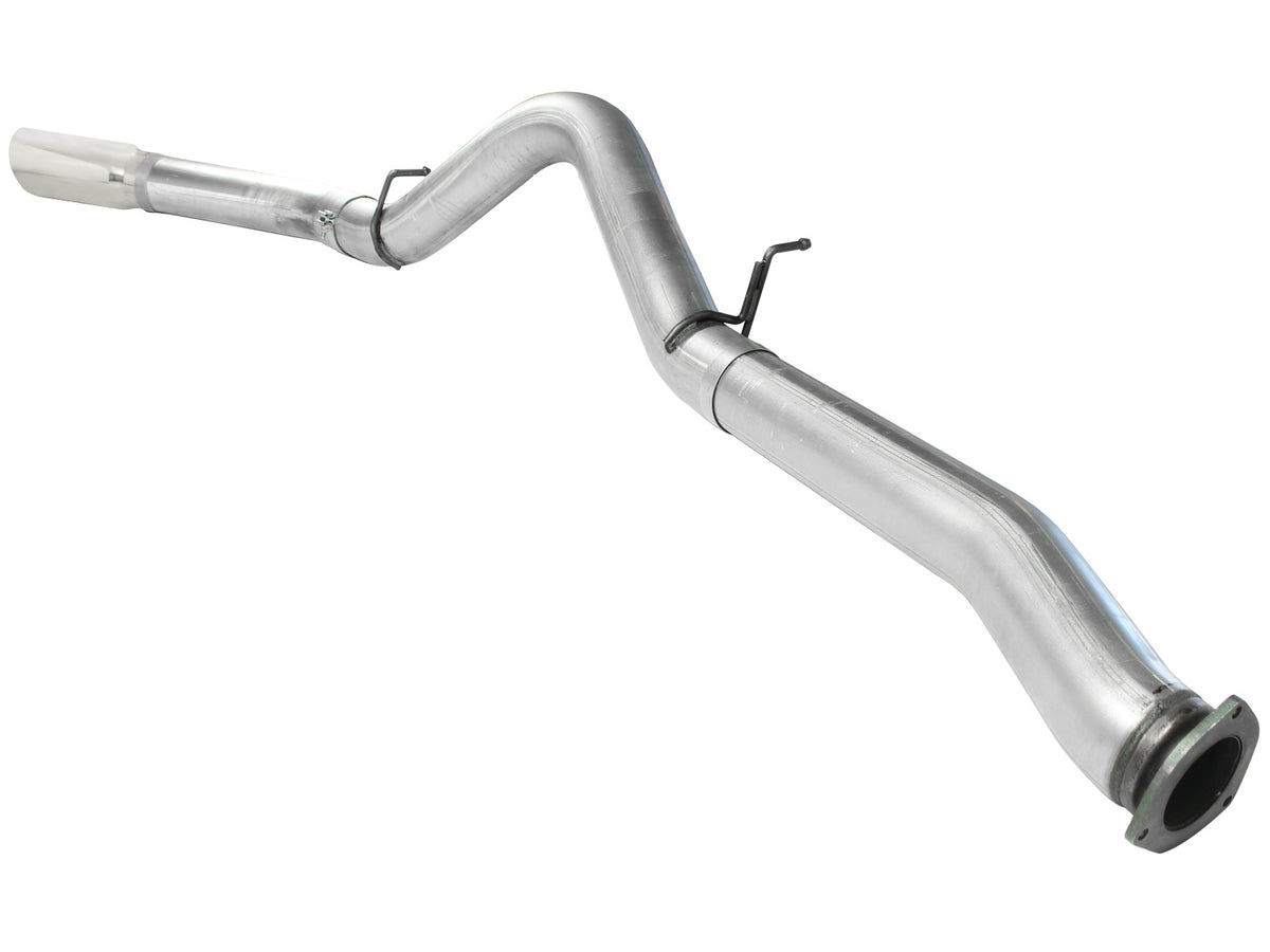 aFe ATLAS 5 IN Aluminized Steel DPF-Back Exhaust System w/Polished Tip - Chevy/GMC 2007-2010 6.6L