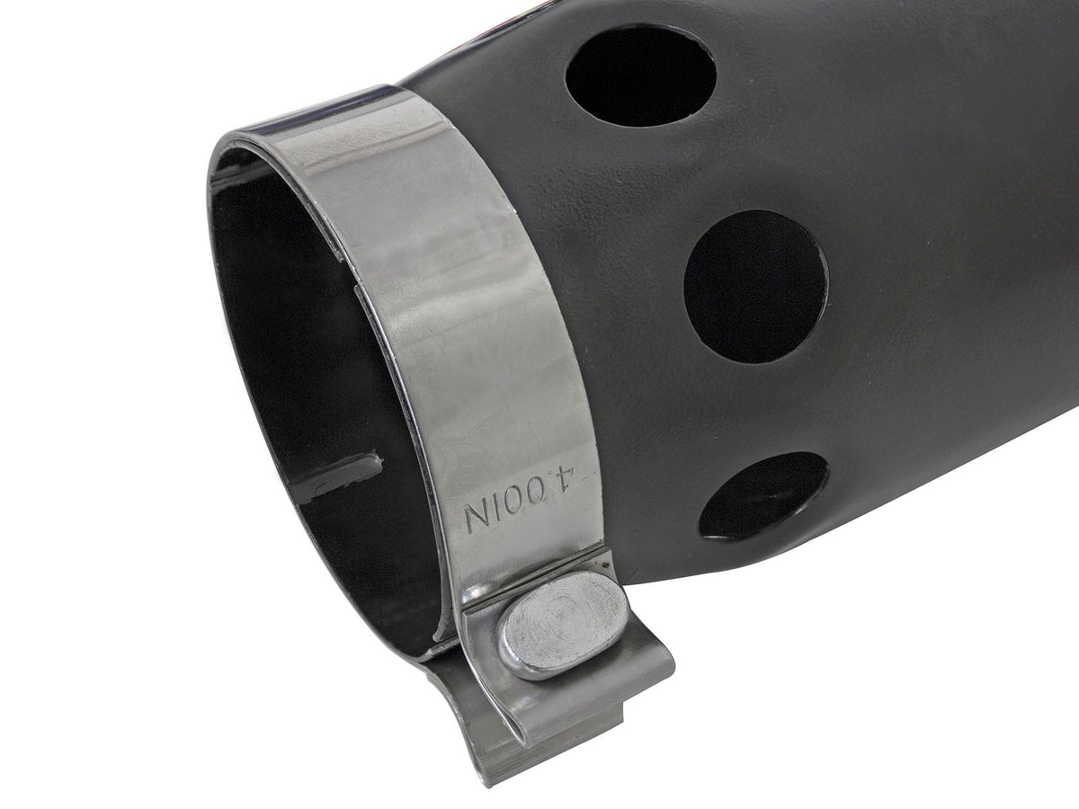 aFe MACH Force-Xp 409 Stainless Steel Clamp-on Exhaust Tip Black Right Side Exit - 49T40501-B121