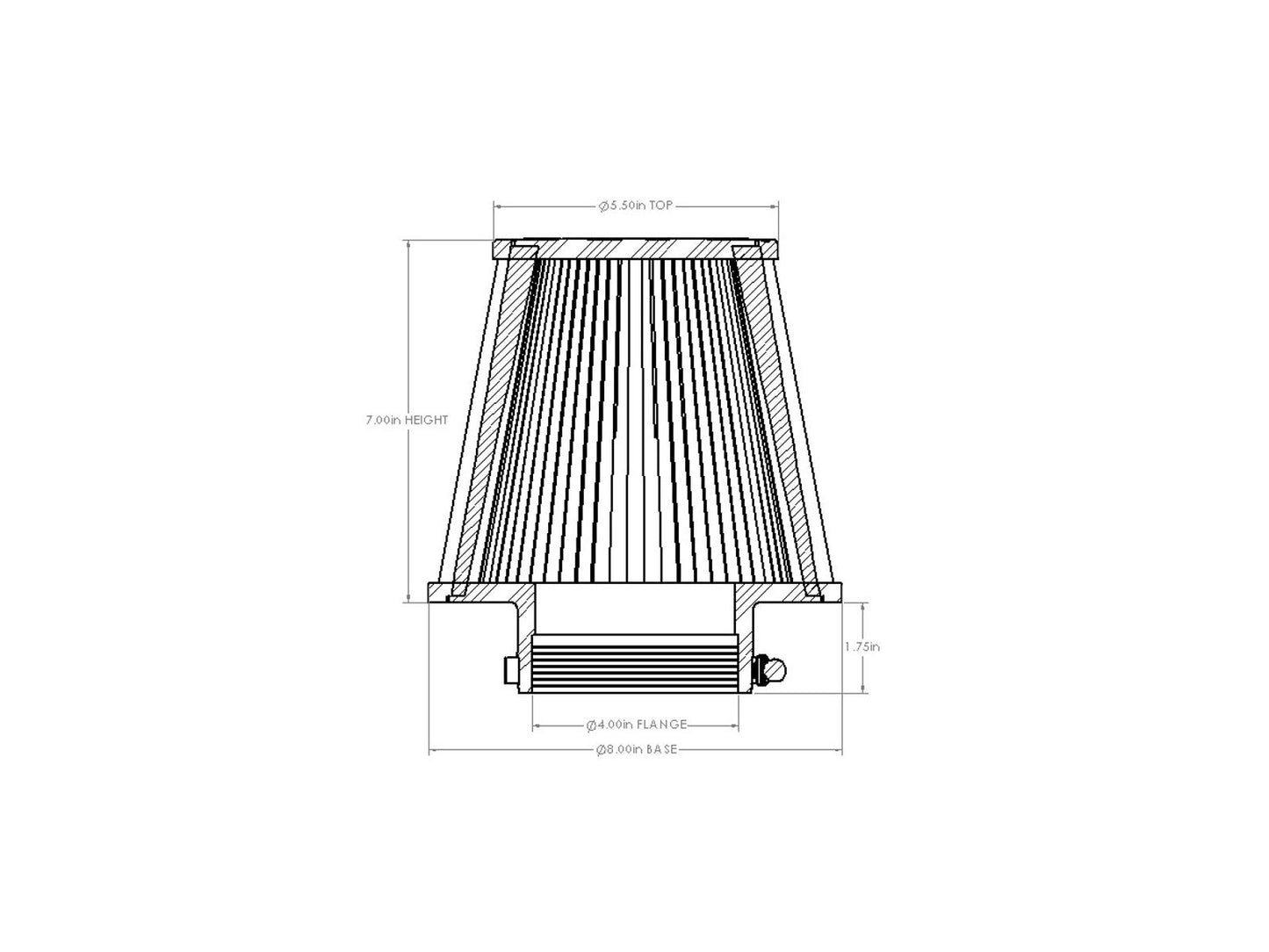 aFe Magnum FORCE Intake Replacement Air Filter w/ D2 Dura-Dry Media - 21-90023V