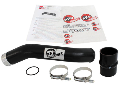 aFe BladeRunner 3 IN Aluminum Hot Charge Pipe Black - Ford 2011-2016 6.7L