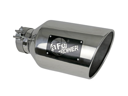 aFe MACH Force-Xp 304 Stainless Steel Clamp-on Exhaust Tip Polished - 49T40801-P15