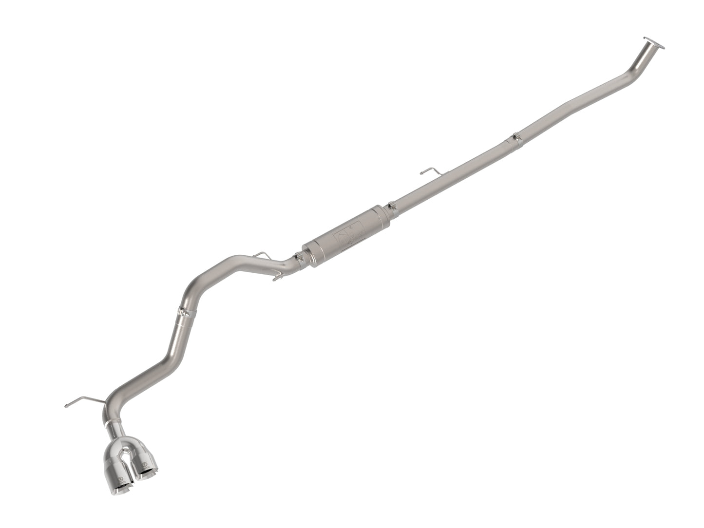 aFe Vulcan Series 3 IN Stainless Steel Rear-Side Exit Exhaust System Polished