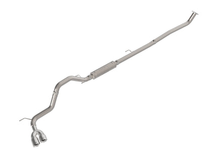 aFe Vulcan Series 3 IN Stainless Steel Rear-Side Exit Exhaust System Polished