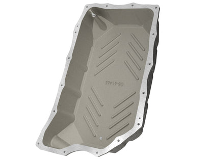 aFe Street Series Transmission Pan Raw w/ Machined Fins - Chevy/GMC 2020-2026 6.6L