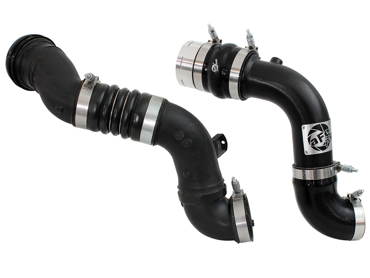 aFe BladeRunner 3 IN Aluminum Cold Charge Pipe Black - Ford 2011-2016 6.7L