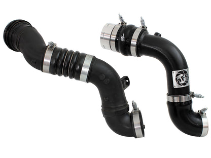 aFe BladeRunner 3 IN Aluminum Cold Charge Pipe Black - Ford 2011-2016 6.7L