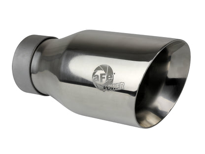 aFe MACH Force-Xp 304 Stainless Steel Clamp-on Exhaust Tip Polished - 49T30454-P093