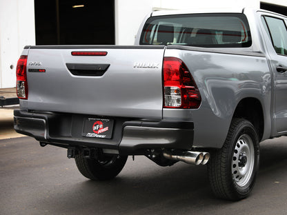 aFe Vulcan Series 3 IN Stainless Steel Rear-Side Exit Exhaust System Polished