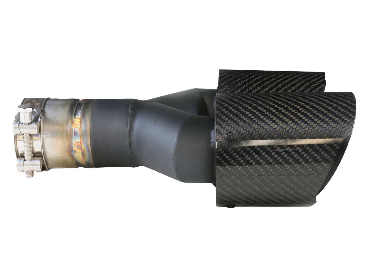 aFe Takeda 304 Stainless Steel Clamp-on Exhaust Tip Carbon Fiber - Right