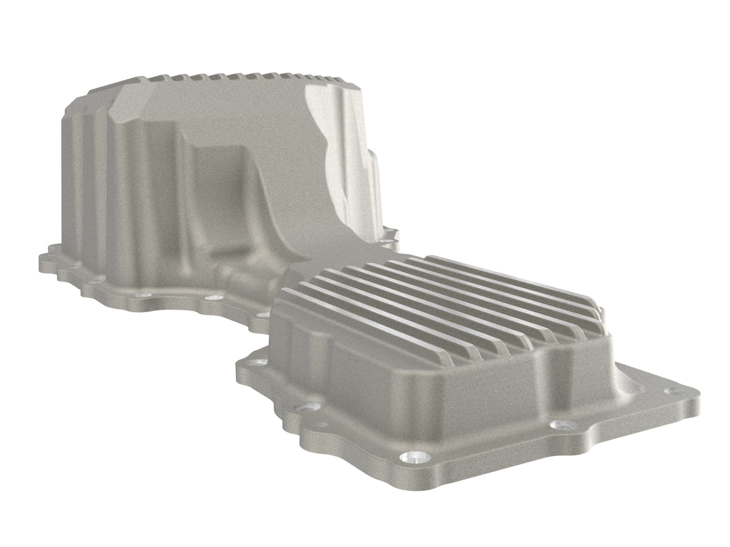 aFe Street Series Engine Oil Pan Raw w/ Machined Fins - Chevy/GMC 2020-2026 6.6L