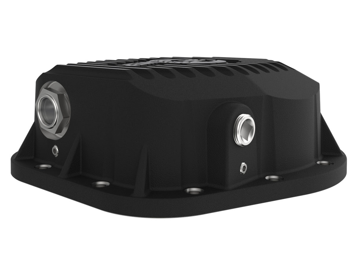 aFe Pro Series Differential Cover Black w/ Machined Fins
