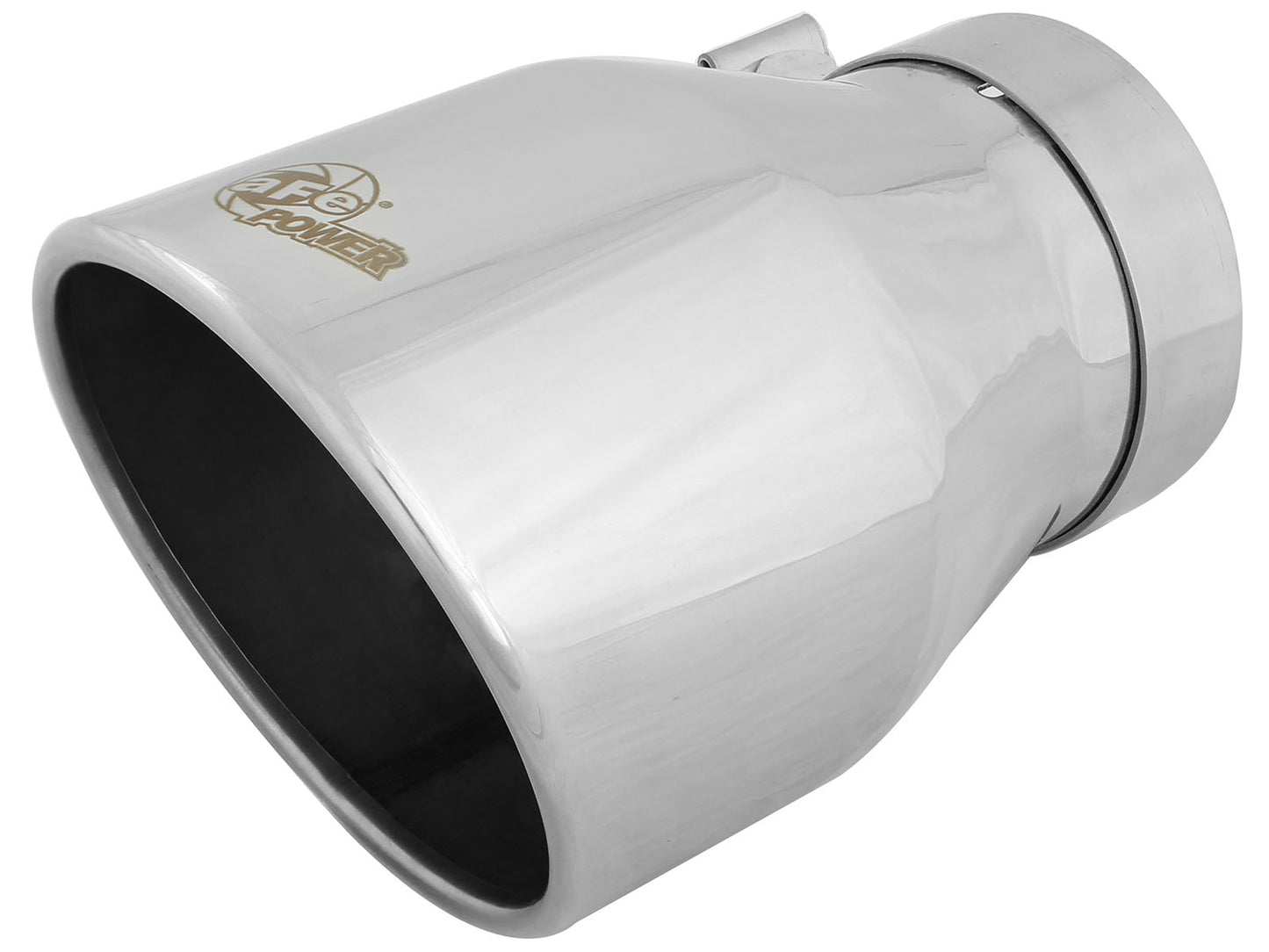 aFe MACH Force-Xp 304 Stainless Steel Clamp-on Exhaust Tip Polished - 49T40604-P09