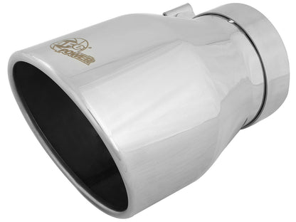 aFe MACH Force-Xp 304 Stainless Steel Clamp-on Exhaust Tip Polished - 49T40604-P09