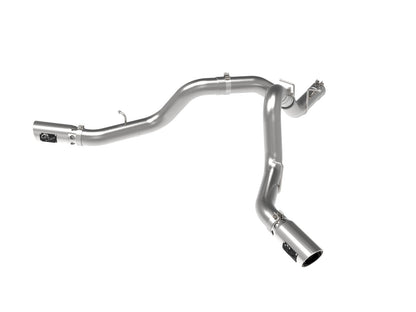 aFe Large Bore-HD 4 IN 409 Stainless Steel DPF-Back Exhaust System w/Polished Tip - Chevy/GMC 2020-2026 6.6L
