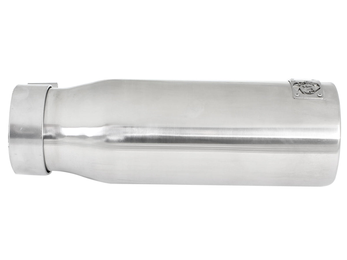 aFe MACH Force-Xp 304 Stainless Steel Clamp-on Exhaust Tip Polished - 49-92043-P
