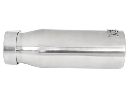 aFe MACH Force-Xp 304 Stainless Steel Clamp-on Exhaust Tip Polished - 49-92043-P
