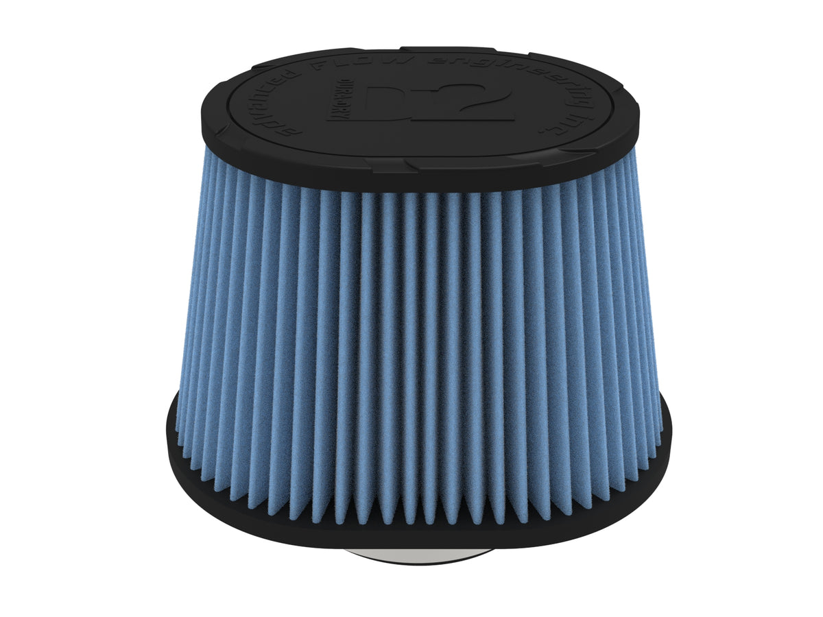 aFe Magnum FORCE Intake Replacement Air Filter w/ D2 Dura Dry Media - Flange Inside Diameter 4 in, Height 6.13 in