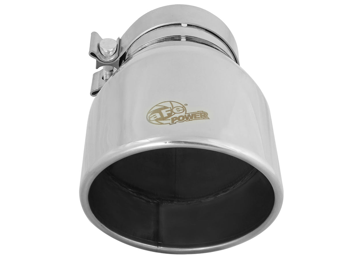 aFe MACH Force-Xp 304 Stainless Steel Clamp-on Exhaust Tip Polished - 49T40604-P09