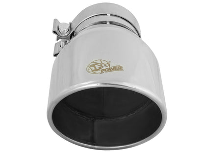 aFe MACH Force-Xp 304 Stainless Steel Clamp-on Exhaust Tip Polished - 49T40604-P09
