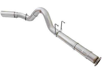 aFe ATLAS 5 IN Aluminized Steel DPF-Back Exhaust System w/Polished Tip - Ford 2017-2026 6.7L