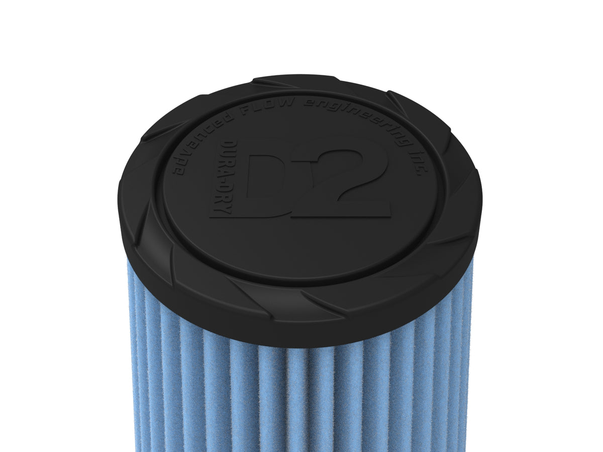 aFe Universal Clamp-On Air Filter w/ D2 Dura-Dry Media - 21-25507V