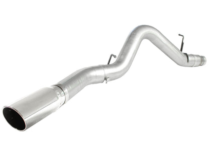 aFe ATLAS 5 IN Aluminized Steel DPF-Back Exhaust System w/Polished Tip - Chevy/GMC 2011-2016 6.6L