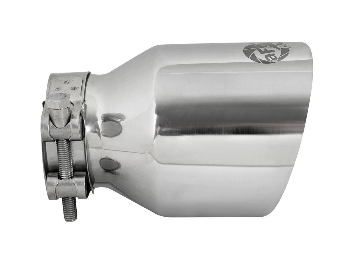 aFe MACH Force-Xp 304 Stainless Steel Clamp-on Exhaust Tip Polished - 49T25404-P06