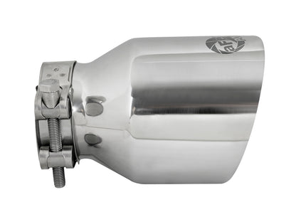 aFe MACH Force-Xp 304 Stainless Steel Clamp-on Exhaust Tip Polished - 49T25404-P06