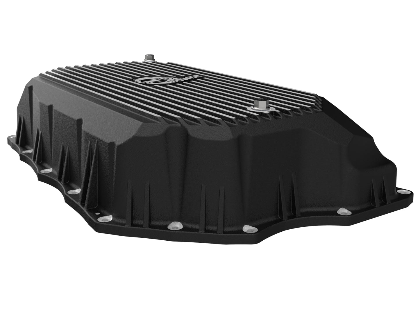 aFe Pro Series Transmission Pan Black w/ Machined Fins - Chevy/GMC 2020-2026 6.6L